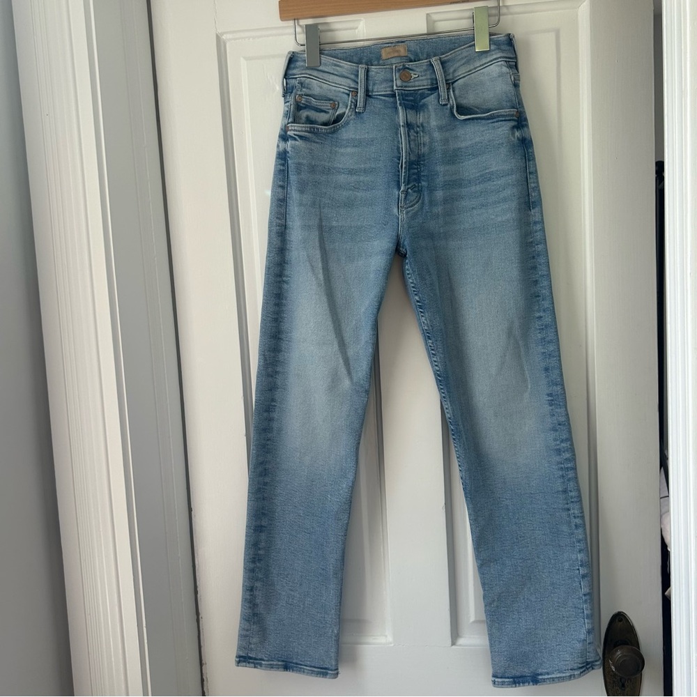 MOTHER The Tomcat Flood High Waist Ankle Straight Leg Jeans - Picture 6 of 8